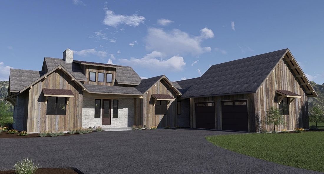 88 Hastings Drive custom home exterior in Teton Springs, Victor Idaho