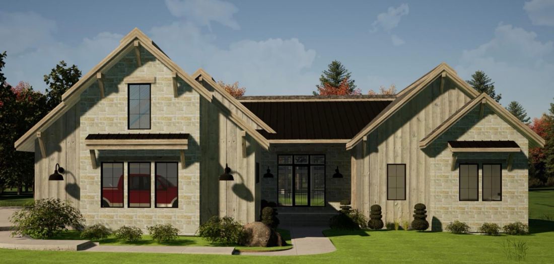 90 Hastings Drive custom home under construction in Teton Springs, Victor Idaho